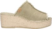 Toni Pons Itaca Dames Espadrilles Caqui |  Groen | Textiel | Maat 38