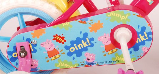Peppa Pig Kinderfiets - Meisjes - 10 inch - Roze/Blauw - Doortrapper van Peppa Pig — afbeelding 2