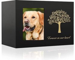 Premium Huisdier Urn - Met fotolijstje - Urn voor huisdier - Met Levensboom en Frame - Crematie - Kat / hond / Konijn urn