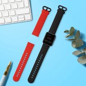 kwmobile 2x armband geschikt voor Xiaomi Mi Watch Lite / Redmi Watch - Bandjes voor fitnesstracker in zwart / rood