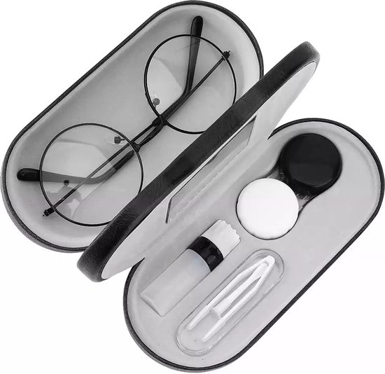 Contact travel case |  Lenzen doosje en brillenkoker in één