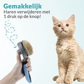 Knutz®- Hondenborstel - Katten kam - Haarverwijderaar voor huisdieren - Hondenborstel langharig - Kattenborstel kortharig - Zelfreinigend met 1 klik