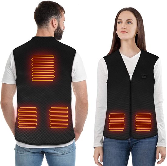 Gilet chauffant électrique, veste chauffante électrique 10000 mAh pour  femme et homme.