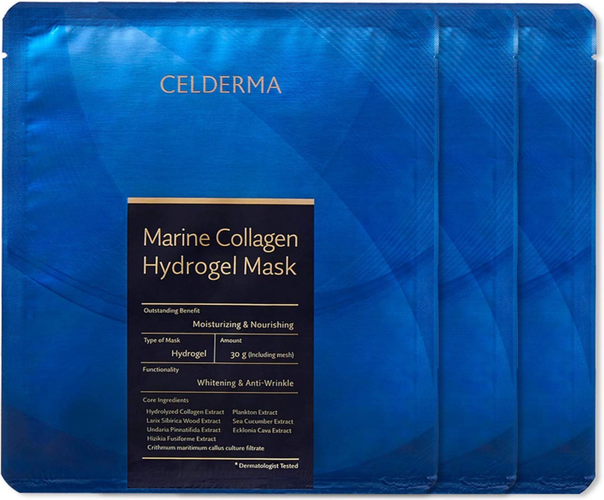 Celderma - Marine Collagen Hydrogel Mask [3 Masks]
