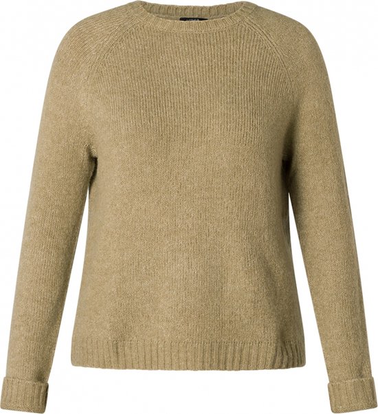 YESTA Dinie Trui - Khaki - maat X-0(44)
