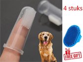 Dieren tandenborstel - Honden vinger tandenborstel - Vinger - Tandenborstel - Tandverzorging - Gebitverzorging - Hond