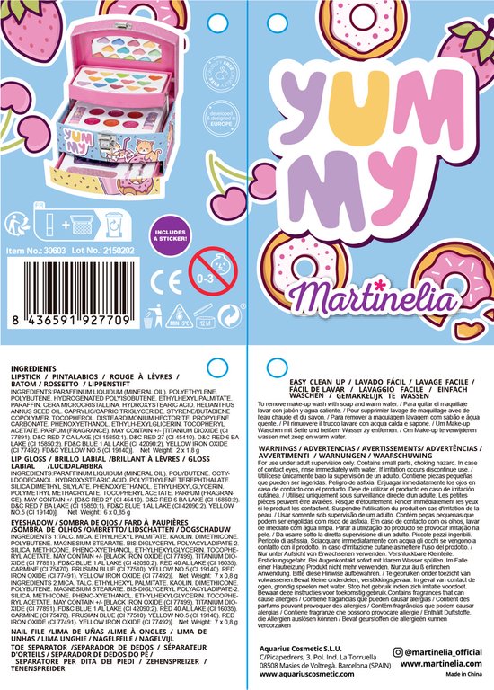 Set Vernis à Ongles Et Stickers Yummy Pour Enfants - Vernis Rose + Autocollants Gourmands - Maquillage Ludique Et Lavable