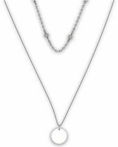 Elysian Ketting Dames - Echt Zilver 925 - Luxe geschenkdoos - 34 + 5 cm - Cadeau Voor Vrouw