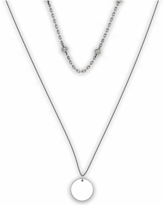 Elysian Ketting Dames - Echt Zilver 925 - Luxe geschenkdoos - 34 + 5 cm - Cadeau Voor Vrouw