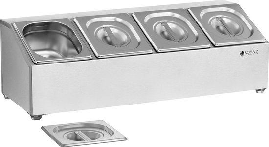 Cuiseur à Pâtes Professionnel 4 Paniers Royal Catering - Bac GN 1/3 Inclus