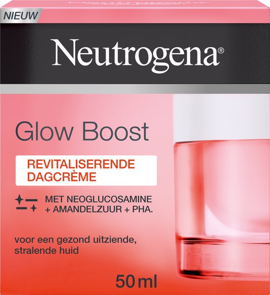 Neutrogena Glow Boost Revitalizing Day Care, revitaliserende dagcrème met Neoglucosamine tegen eerste tekenen van huidveroudering, verfrist de gezond uitziende stralende huid, 1 x 50 ml