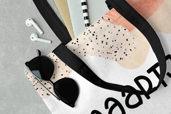 MuchoWow® Sac bandoulière - Sac de plage - Big Shopper - Sac shopping - Maartje - Pastel - Fille - 45x45 cm - Sac en coton