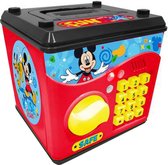 Spaarpot Mickey Mouse Disney - Rood, Zwart, Multicolor - Met licht en geluid, waardoor sparen nog leuker en avontuurlijker wordt!