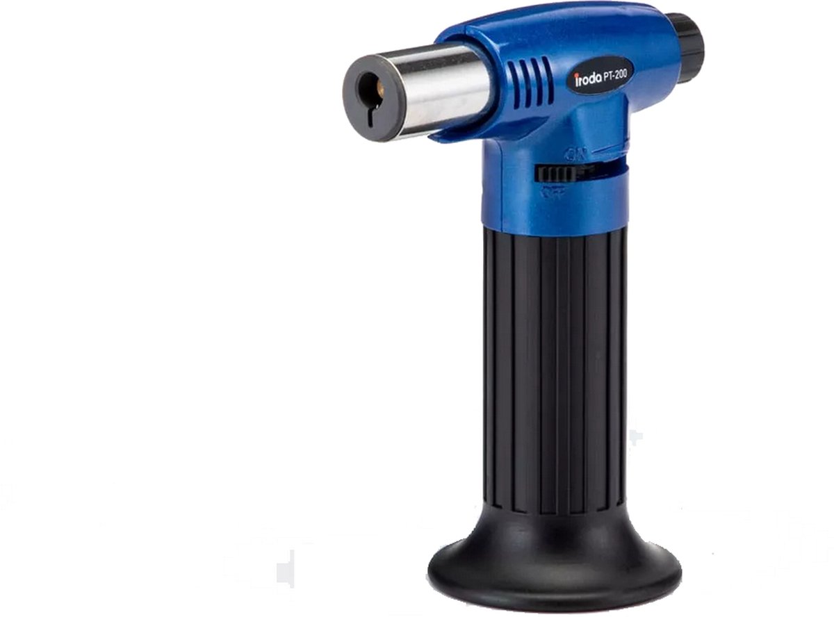 Goedkoopste Iroda PT-200 PRO TORCH I Gasbrander voor keuken en hobby I Creme Brulee Brander I Blue flame aansteker - Butaan gas - Navulbaar