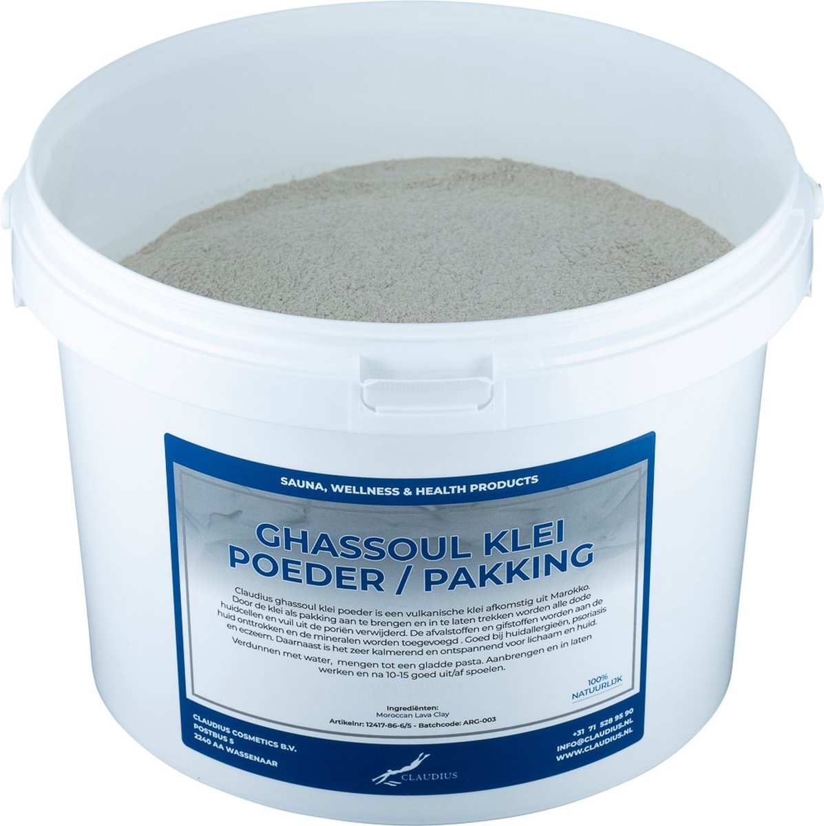 Goedkoopste Ghassoul klei poeder pakking 10 kg - 100 natuurlijk - voor klei masker en lichaamspakking