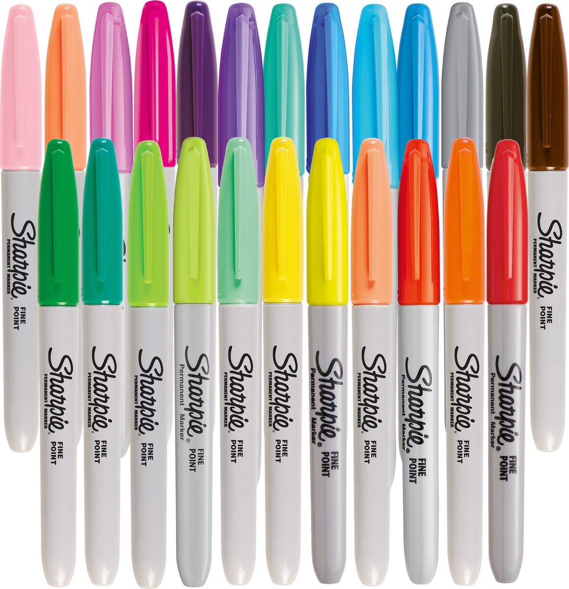 Sharpie permanente markers Fijne punt Diverse Flamingo kleuren 24