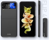 Zwart hoesje ultra thin case geschikt voor Samsung Galaxy Z Flip 4 hoesje / Galaxy Flip 4 - Zwart case ultra dun geschikt voor Samsung Flip 4 - Zwart ultra thin case