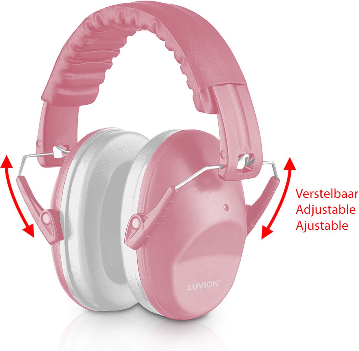LUVION® Gehoorbeschermers - Premium gehoorbescherming voor kinderen - peuter en kind – Dusty Pink – foto 2