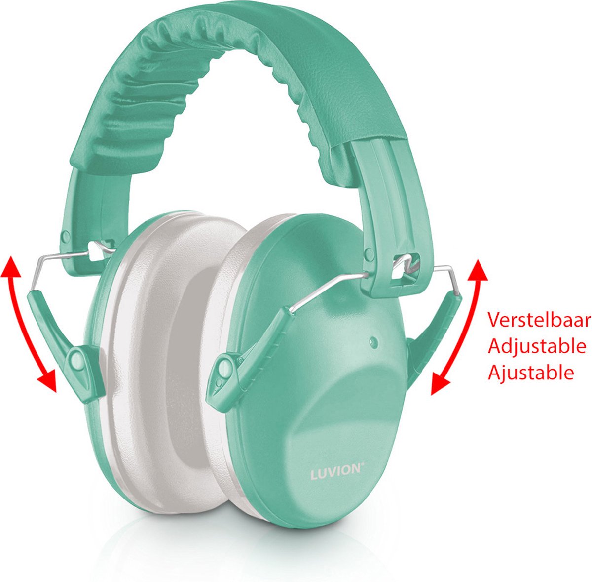 LUVION® Gehoorbeschermer - Premium gehoorbescherming voor kinderen - peuter en kind – Misty Mint – foto 2
