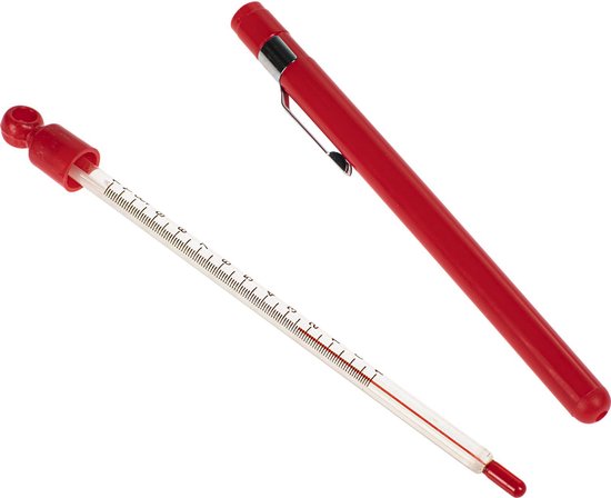 Wijn/bier thermometer (als rode penhouder)