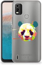 Back Case TPU Siliconen Hoesje Nokia C21 Plus Smartphone hoesje Panda Color