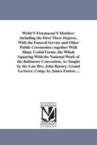 Webb'S Freemason'S Monitor