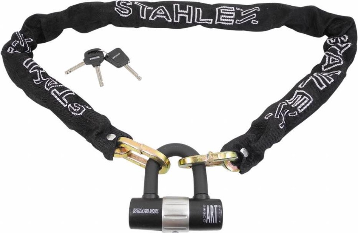Stahlex ART3 kettingslot met hangslot lengte 120 CM dikte Ø10mm gehard  staal | bol.com