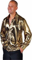Goud metallic overhemd voor heren 56-58 (l)