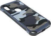 Camouflage hoesje blauw iPhone X