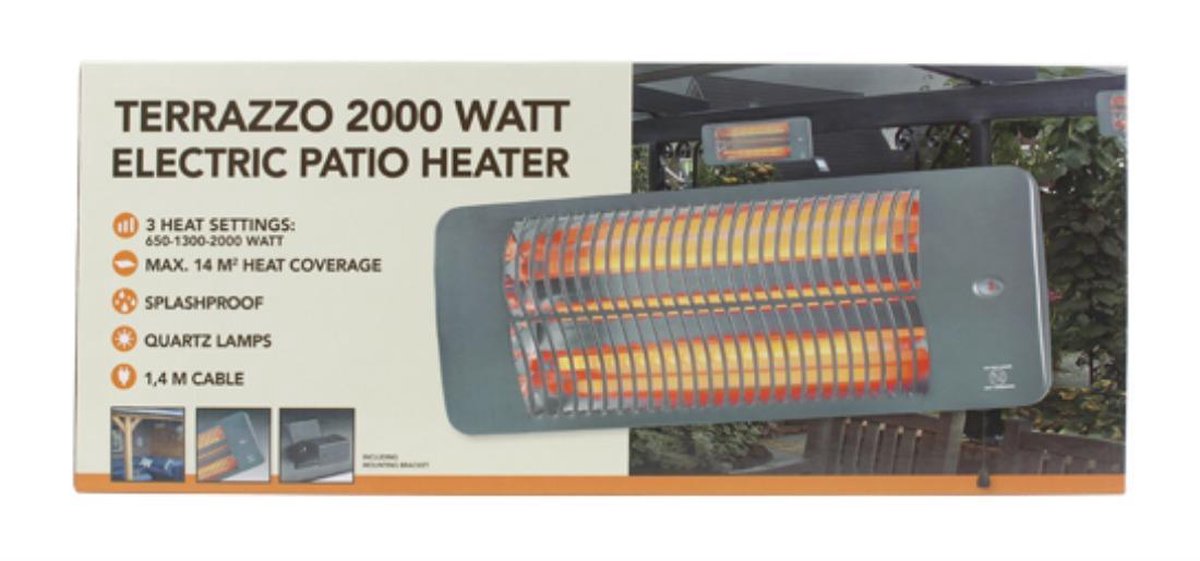 Terrasverwarmers | Terrasstraler 2000 Watt - 3 Warmte Standen -  Spatwaterdicht | bol.com