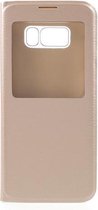 Samsung Galaxy S8 goud view cover agenda hoesje