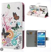 Vlinders agenda wallet hoesje Samsung Galaxy Express 2 G3815