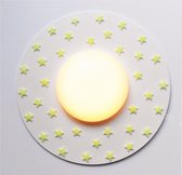 Funnylight kinderlamp XL sterrenwereld wit plafonniere  met gele glow in the dark sterren