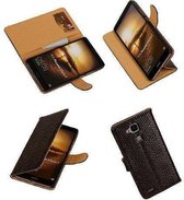 Slang Zwart Huawei Ascend Mate 7 Bookcase Cover Cover