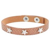 Armband stars metallic brown