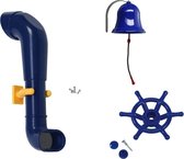 Pakket blauw 3, met een periscoop, een bootstuur en een bel