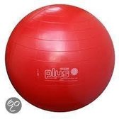 Gymnic Plus 55 BRQ - Zitbal en fitnessbal - Rood - Ø 55 cm