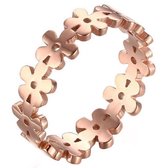 Cilla Jewels ring Verguld edelstaal Flower Rose-15mm