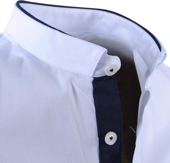 Carisma - Trendy Italiaans Heren Overhemd met design kraag - 8386 - Wit |  bol.com