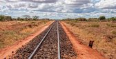 Foto op Canvas,African Railroad  (120x60cm)