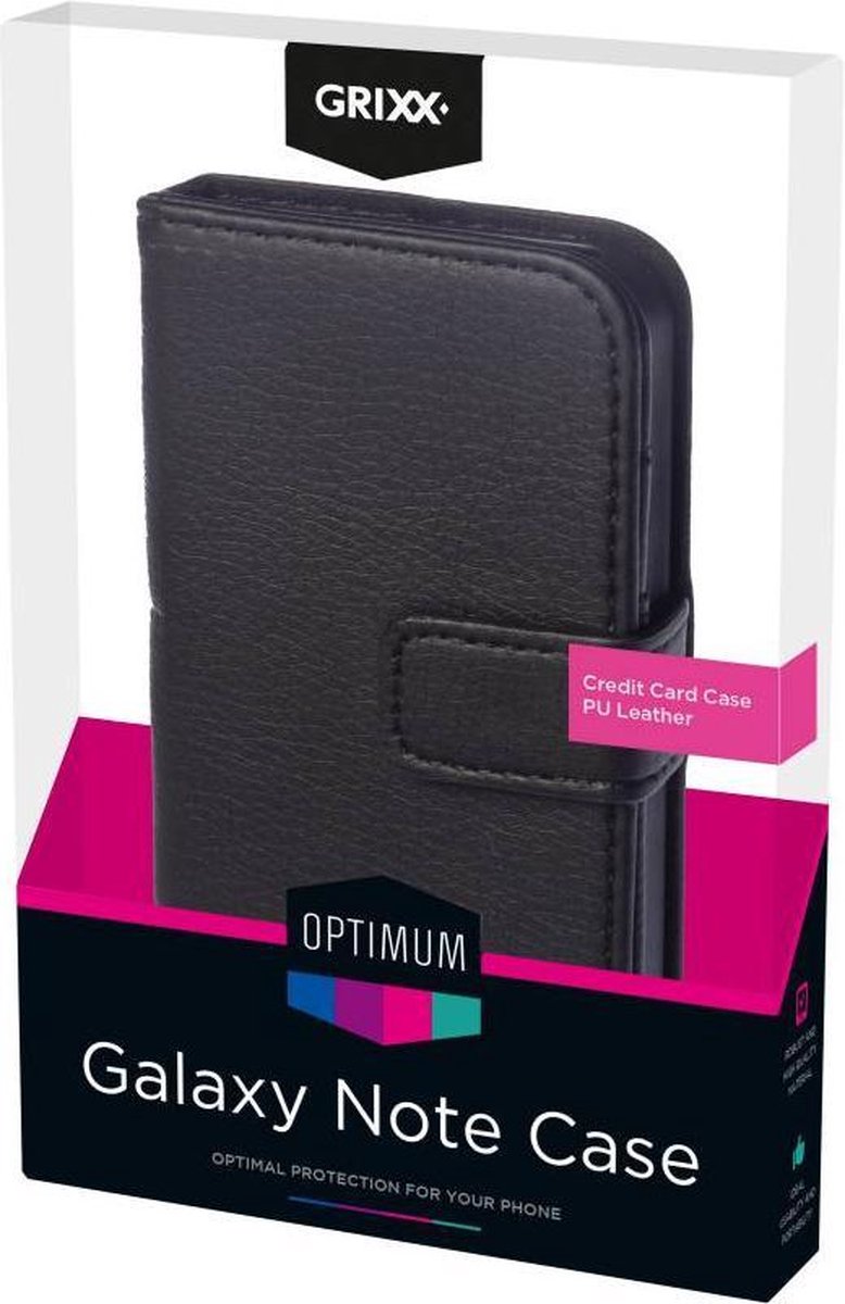 GRIXX Optimum Case Samsung Galaxy Note 4 Creditcard Black