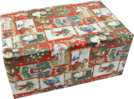 Vintage - Papier de Noël de Luxe - Papier cadeau - Papier Papier cadeau -  300 x 70 cm