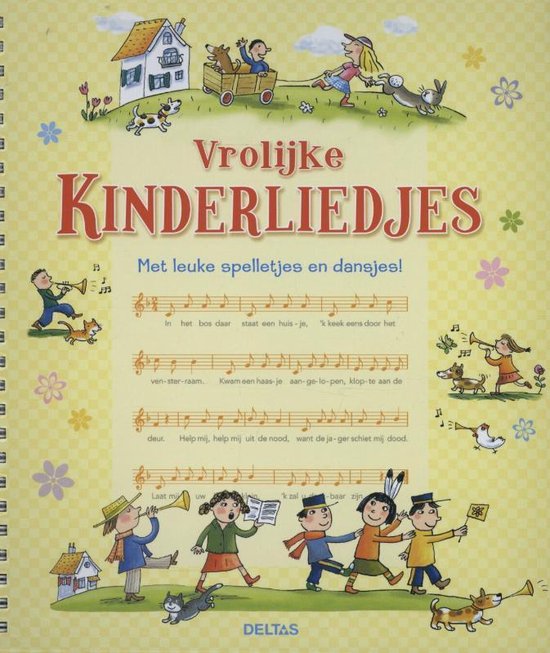 Cover van het boek 'Vrolijke kinderliedjes'