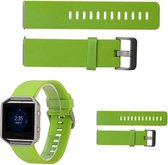 Groen - TPU Siliconen armband voor Fitbit Blaze - Maat L (21cm)