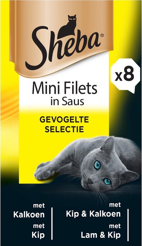 Sheba Alu Multipack Mini Filets Traiteur - Kattenvoer - 8x85 g