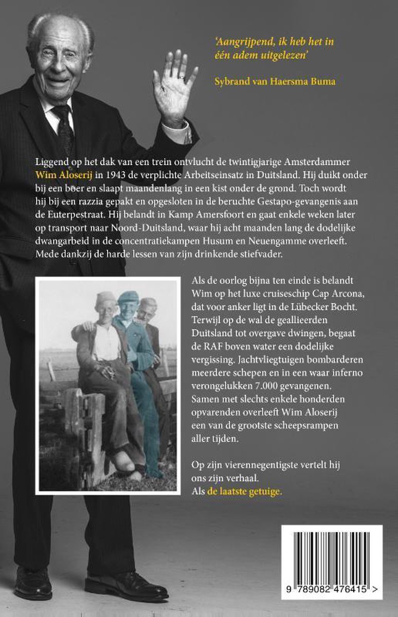 De laatste getuige - back cover