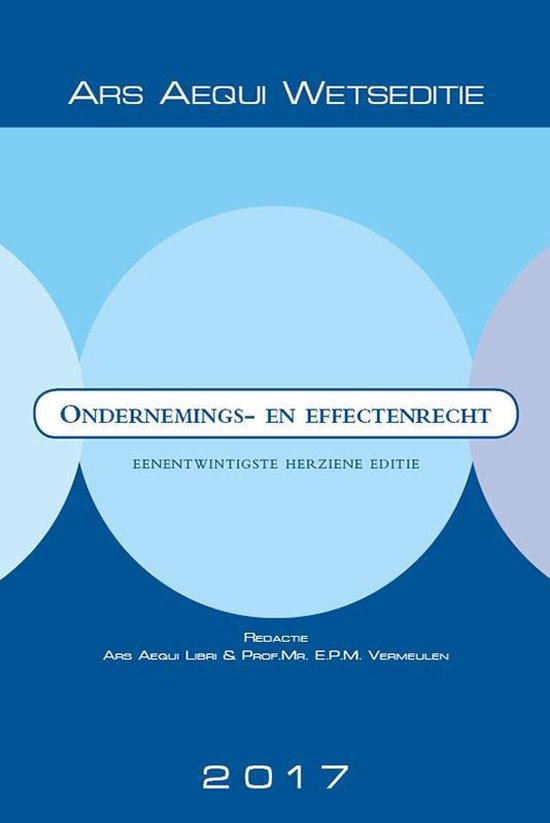 Ondernemings- & effectenrecht 2017 - cover