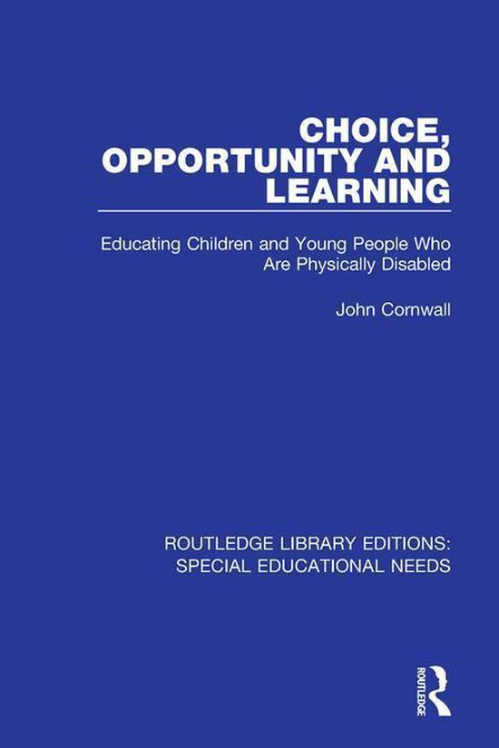 Routledge Library Editions: Special Educational Needs - Choi ... - cover