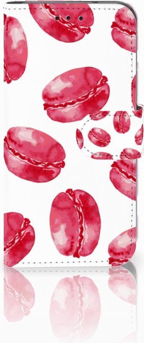 Samsung Galaxy S10e Book Cover Pink Macarons