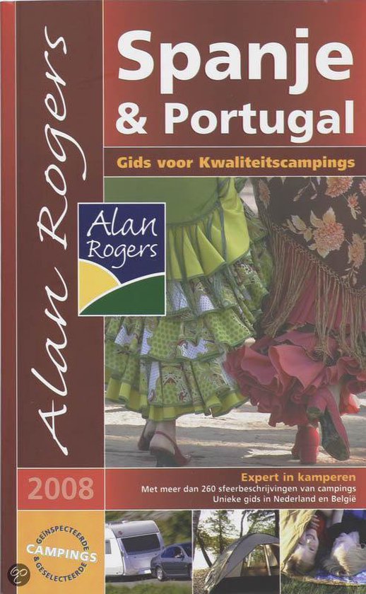 Cover van het boek 'Alan Rogers Campinggids 2008 Spanje & Portugal'